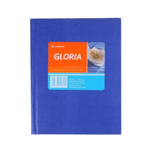 GLORIA CUADERNO T/D 42hj CUADRICULADO AZUL